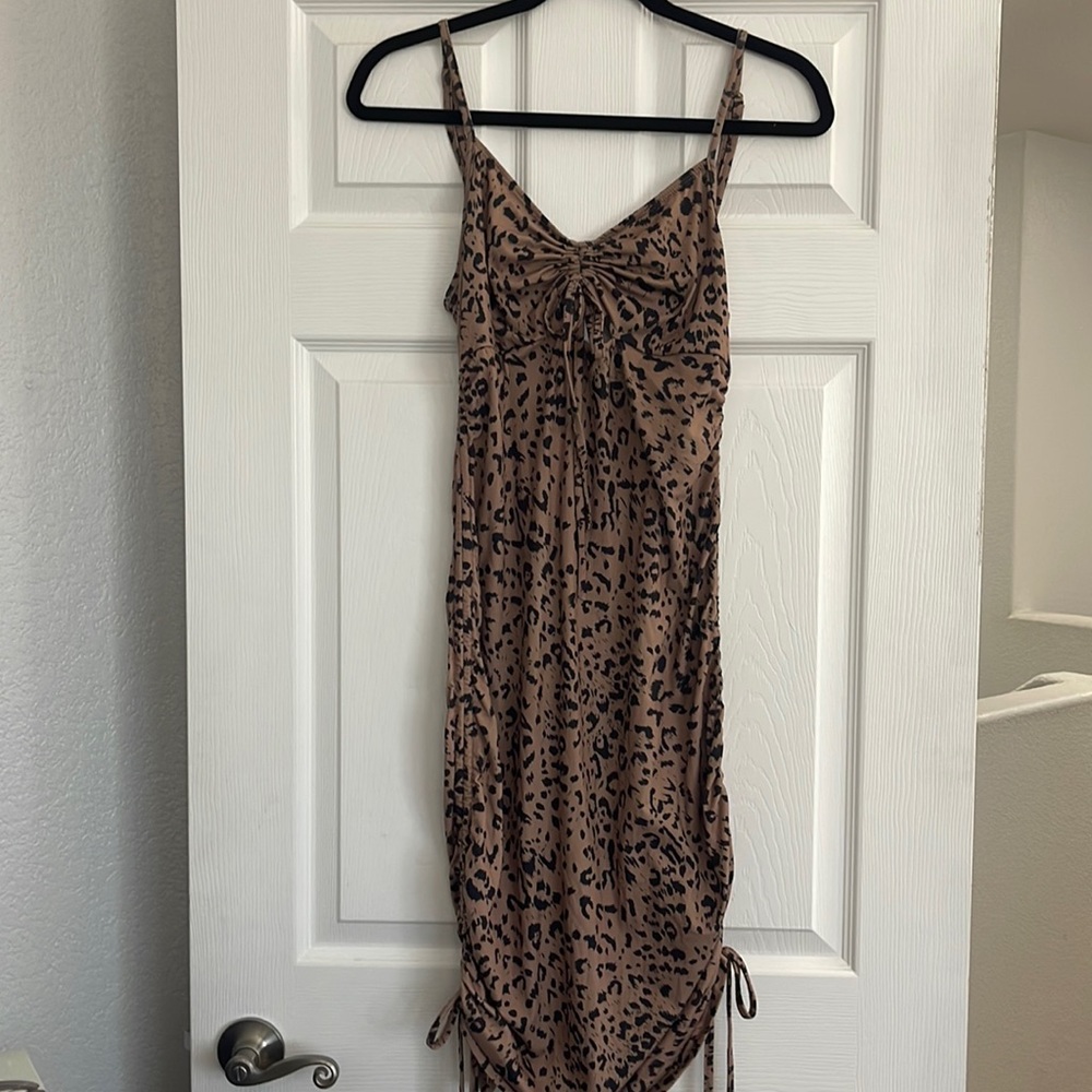 Cheetah Print body con dress